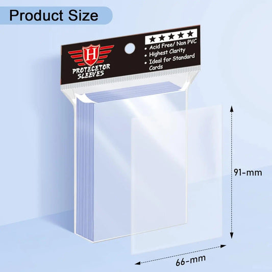 500 Clear Plastic Card Sleeves