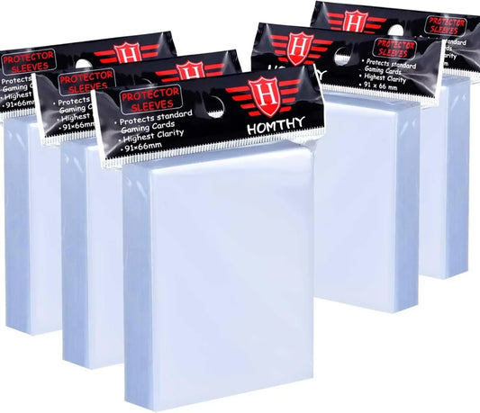 500 Clear Plastic Card Sleeves