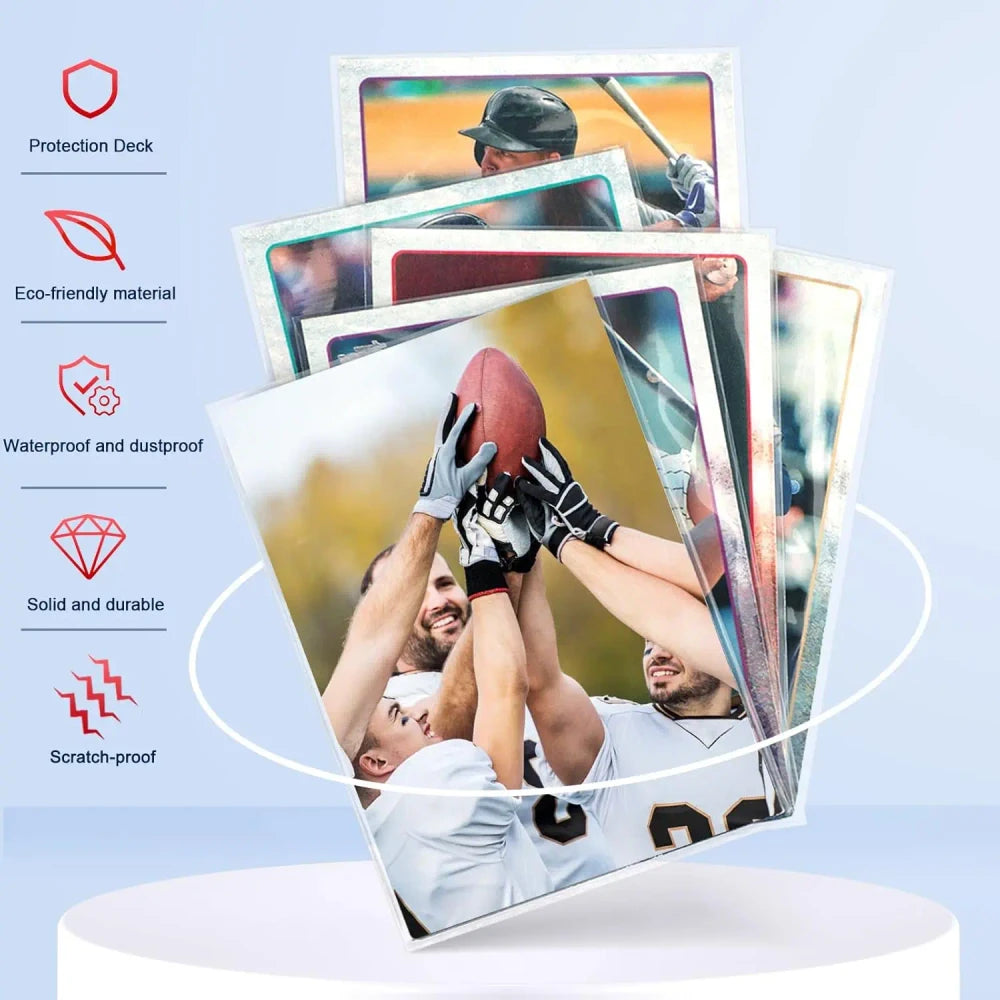 500 Clear Plastic Card Sleeves